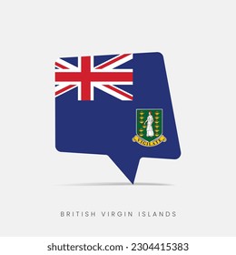 British Virgin Islands flag bubble chat icon