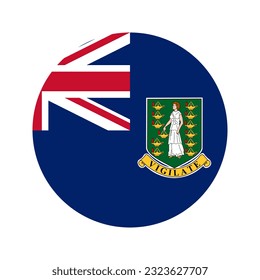 British Virgin Islands flag simple illustration for independence day or election