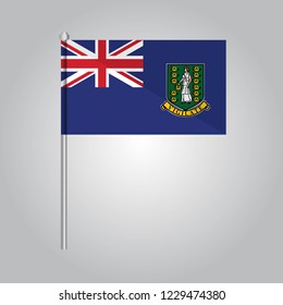 British Virgin Islands Icon vector illustration,National flag for country of British Virgin Islands isolated, banner vector illustration. Vector illustration eps10.