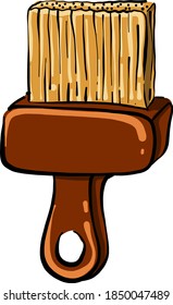 Brittle brush, illustration, vector on white background
