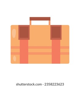 briwn briefcase design vector isolated