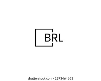 BRL Letter Initial Logo Design Vector Illustration svg