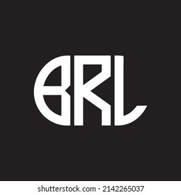 BRL letter logo design on black background. BRL 
creative initials letter logo concept. BRL letter design. svg