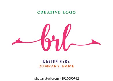 BRL  lettering logo is simple, easy to understand and authoritative svg