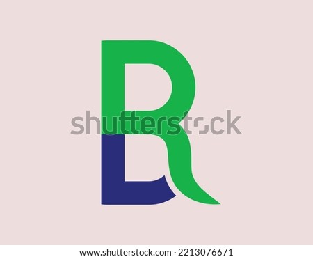 B+R-Logo Design. Modern Logo. Logo Design. Letter logo. victor file. Stock fotó © 