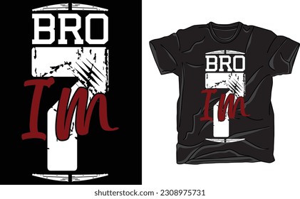 Bro I'm 7 Shirt, Seventh Birthday Shirt, Funny Boys Birthday Tshirt, Seven Birthday Party Tee,Seven Years Old Boy Kid Tee,Boys 8th Bday Gift