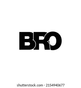 BRO Letter Monogram Logo Design Vector