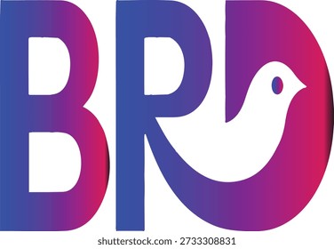 BRO name design typography. BRO typography icon.