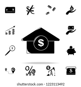 broad currency growth arrow icon. Finance icons universal set for web and mobile