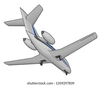 The broad spectrum of uses for airplanes includes recreation transportation of goods and people military and research vector color drawing or illustration