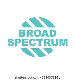 Broad Spectrum vector icon for product labels and cannabis products