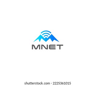 broadband logo fiber optic cable rotates around the planet earth, logo design. Internet, technology, tech and innovation, vector design