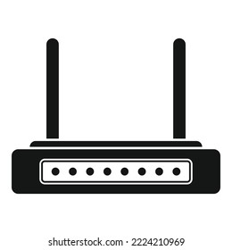Broadband modem icon simple vector. Internet router. Device hub