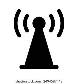 Ein Breitbandnetzwerk-Antennen-Icon-Design, Premium-Vektorgrafik