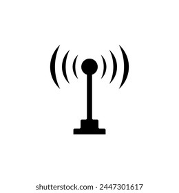 Broadcast Antenna flat vector icon. Simple solid symbol isolated on white background