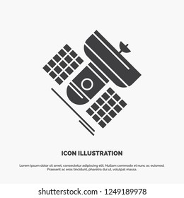 Broadcast, broadcasting, communication, satellite, telecommunication Icon. glyph vector gray symbol for UI and UX, website or mobile application