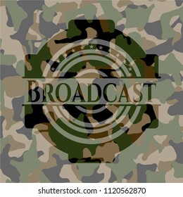 Broadcast camouflage emblem