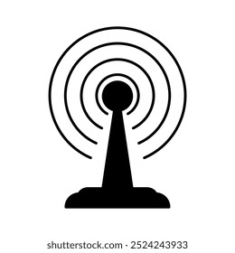 icono de línea de concepto de difusión. Ilustración de elemento simple. diseño de símbolo de contorno de concepto de difusión.