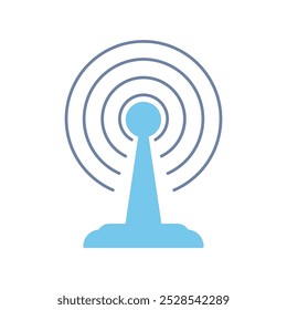 icono de línea de concepto de difusión. Ilustración de elemento simple. diseño de símbolo de contorno de concepto de difusión.