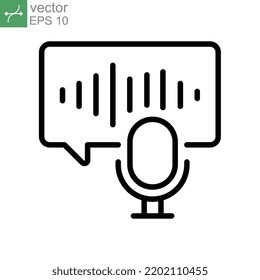 Broadcast Digital Recording Icon. Audio Creative Live Streaming. Podcast Logo. Radio Broadcasting. Cloud Audio Stream. Studio Microphone Vector Illustration. Design On White Background. EPS10