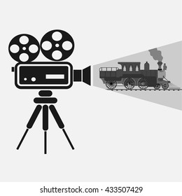 Broadcast film with retro camera