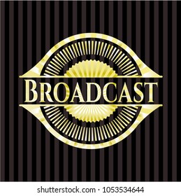 Broadcast gold emblem