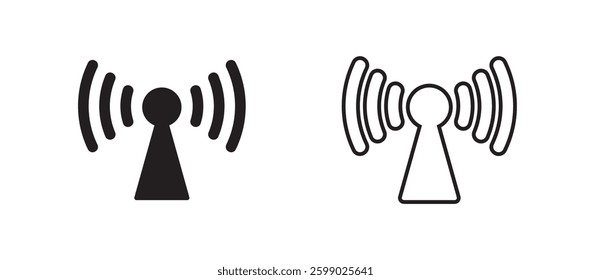 broadcast icon , antenna icon vector