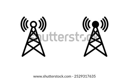 Broadcast icon concept. Stock vector