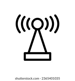 broadcast Icon design. Vector symbols in trendy and modern line style on white background suitable for the needs of websites, programmers, developers and designers. Icon vector design