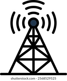 Broadcast Icon Element For Design