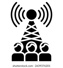 Broadcast Icon Element For Design