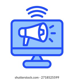 Broadcast Icon Element For Design