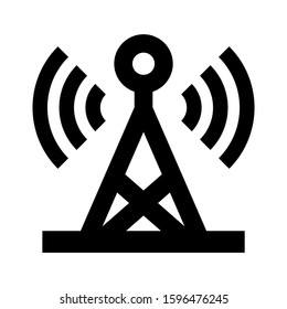 broadcast icon isolated sign symbol vector illustration - high quality black style vector icons
