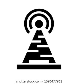 broadcast icon isolated sign symbol vector illustration - high quality black style vector icons
