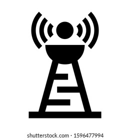 broadcast icon isolated sign symbol vector illustration - high quality black style vector icons
