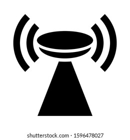 broadcast icon isolated sign symbol vector illustration - high quality black style vector icons
