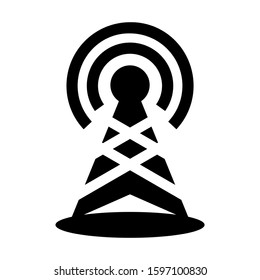 broadcast icon isolated sign symbol vector illustration - high quality black style vector icons
