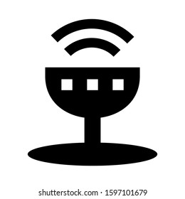 broadcast icon isolated sign symbol vector illustration - high quality black style vector icons
