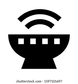 broadcast icon isolated sign symbol vector illustration - high quality black style vector icons
