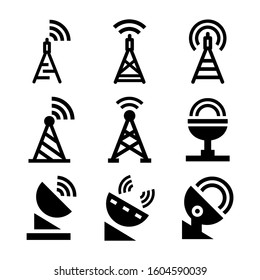 broadcast icon isolated sign symbol vector illustration - Collection of high quality black style vector icons
