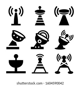 broadcast icon isolated sign symbol vector illustration - Collection of high quality black style vector icons
