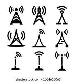 broadcast icon isolated sign symbol vector illustration - Collection of high quality black style vector icons
