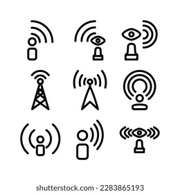 broadcast icon or logo isolated sign symbol vector illustration - Collection of high quality black style vector icons
