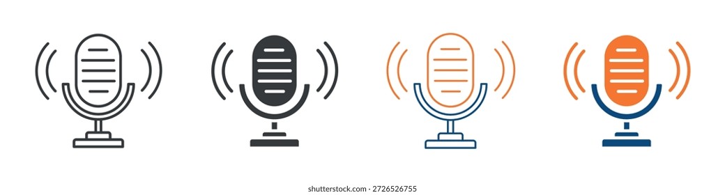 Broadcast-Symbol - Sammlung mehrerer Stile festlegen