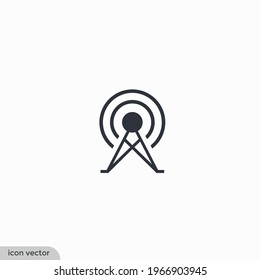 broadcast icon symbol logo template