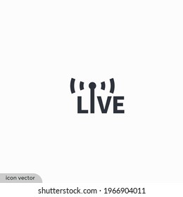 broadcast icon symbol logo template