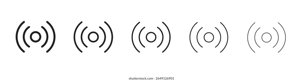Rundfunksymbol, Vektorgrafik einzeln