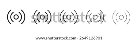 Broadcast icon vector illustration isolated