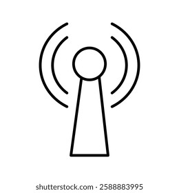 Broadcast Icon Vector logo set flat