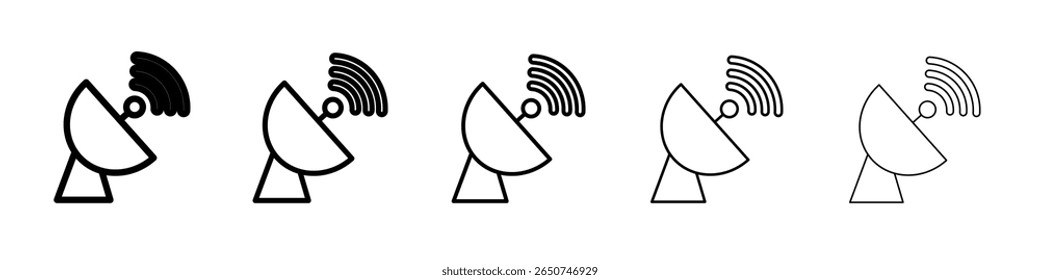 Icono de difusión Vector de contorno símbolo o ilustración